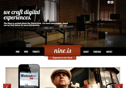 A great web design by Nine.is