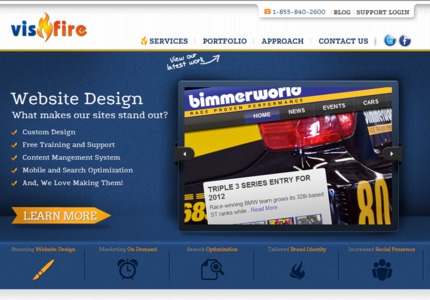 A great web design by VisFire