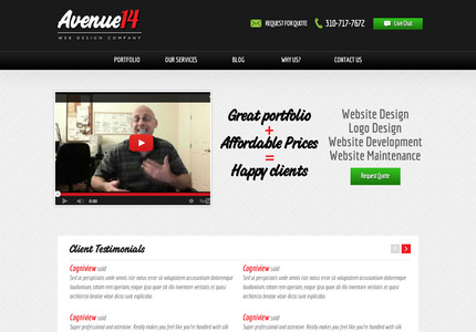 A great web design by Avenue14.com