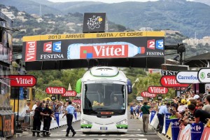 winner of stage 1...the greenedge bus