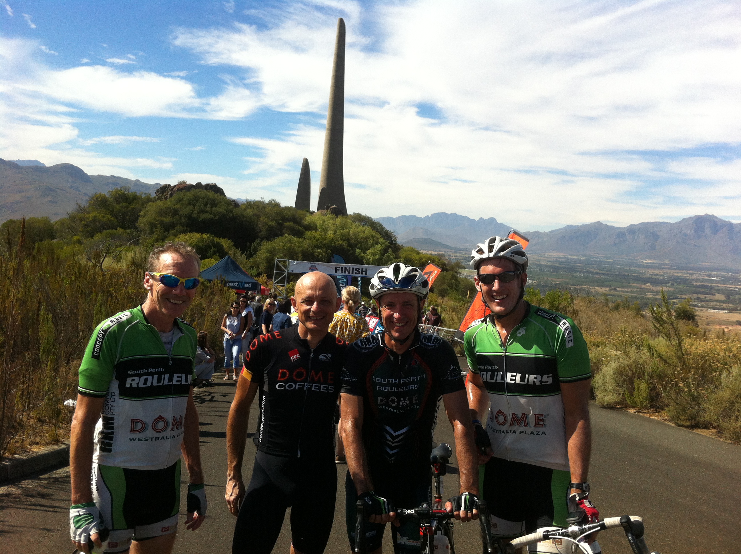 Finishing line, Day 5, Taarl Monument, Paarl