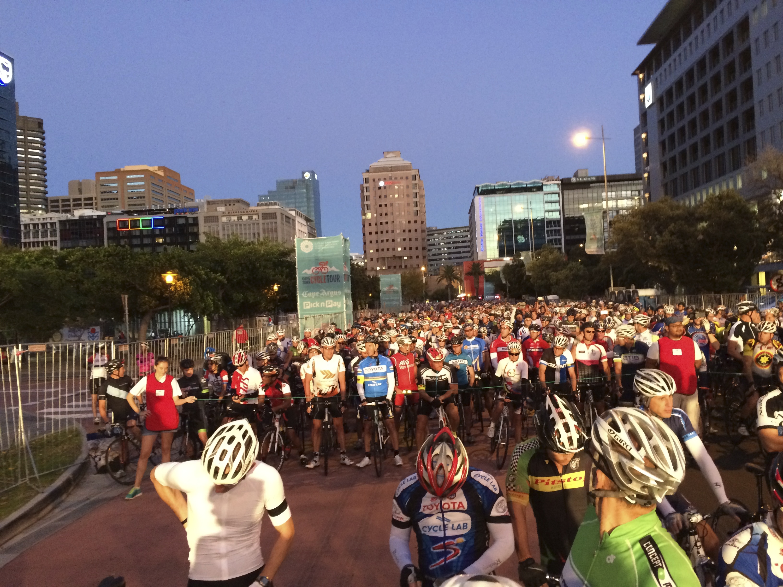Group 1C at the starting line, Cape Town Cycle Tour, March 2015