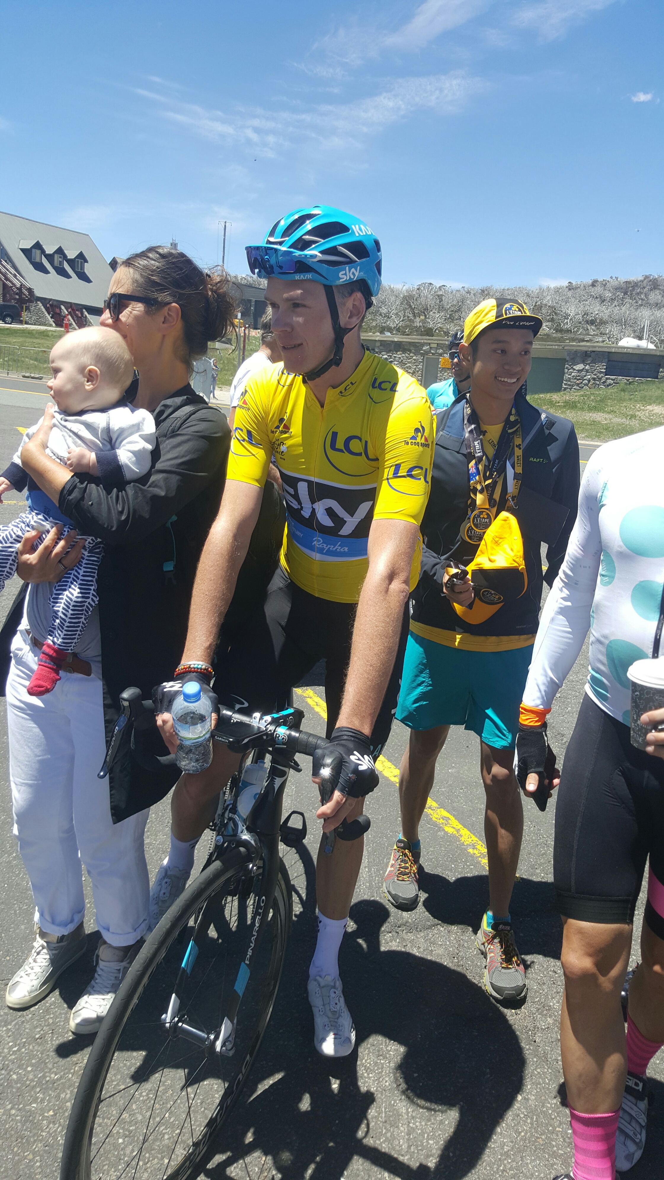 Froome at the finish line