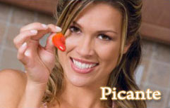picture from too spicy, a woman with a hot pepper