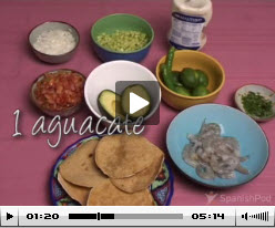 Spanish Lesson - Tostadas de ceviche de camarón