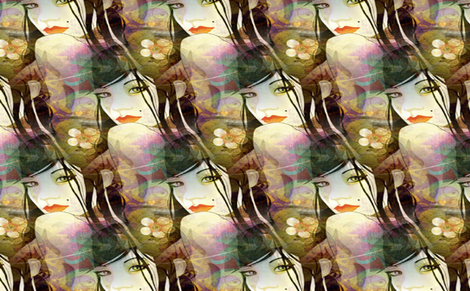 Japanese Lady fabric by art_to_fabric on Spoonflower - custom fabric