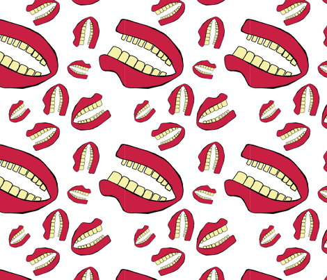 teethtile fabric by narthex on Spoonflower - custom fabric