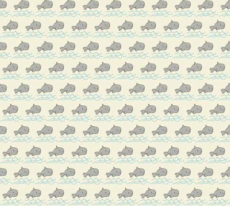 Whale fabric by sewbettie on Spoonflower - custom fabric