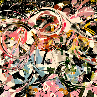PinkGalaxyflat_18x18