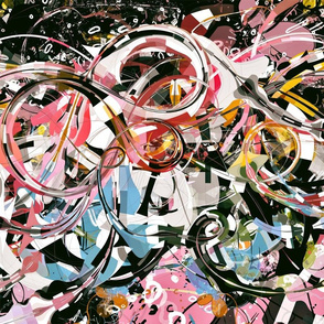 PinkGalaxyflat_18x18