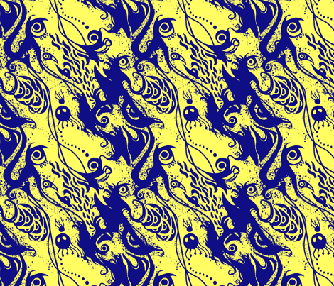 Ghost Travels fabric by ferociousfox on Spoonflower - custom fabric