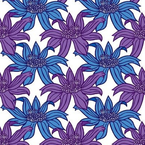 Floral - Purple and Blue