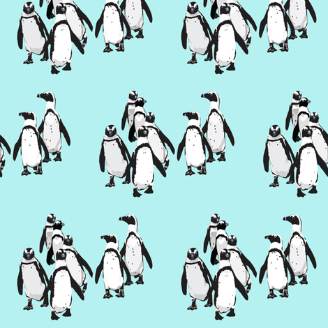 Penguins fabric by sewbettie on Spoonflower - custom fabric