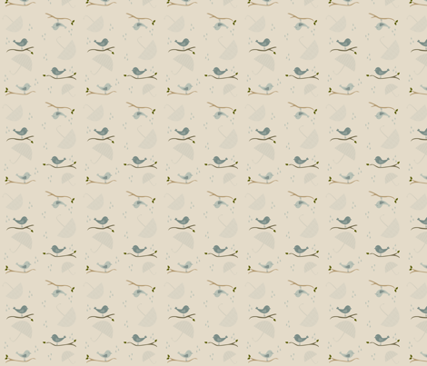 birds fabric by chanina on Spoonflower - custom fabric