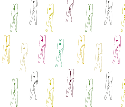 Peg_Print_1 fabric by raeside on Spoonflower - custom fabric