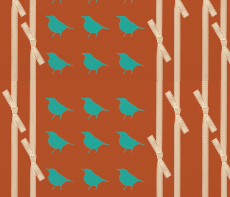 ribbonbirds fabric by balanced on Spoonflower - custom fabric