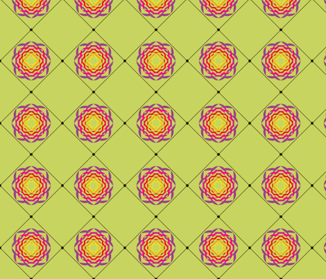RibbonFlower fabric by stellakit on Spoonflower - custom fabric