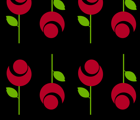 spoonflowerose fabric by ink on Spoonflower - custom fabric
