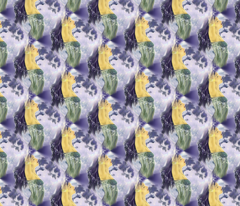 MOONLIGHT fabric by pixieled on Spoonflower - custom fabric