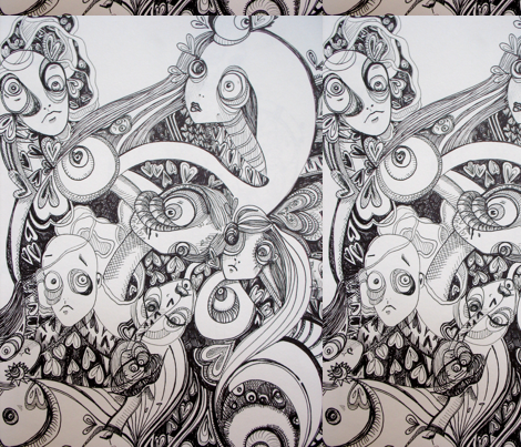 dazed and confused fabric by slees937 on Spoonflower - custom fabric
