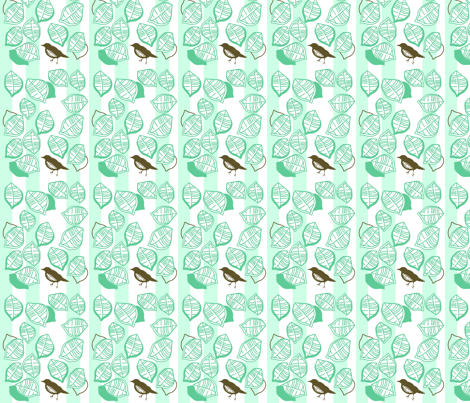 leaves fabric by leena on Spoonflower - custom fabric