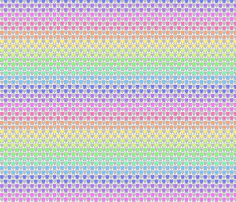 checkerheart-rainbow fabric by d0mesticateddani on Spoonflower - custom fabric