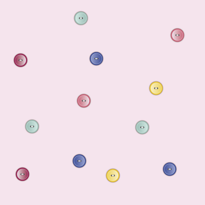 Cupcakes with buttons on pink 3