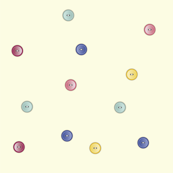 Cupcakes with buttons on yellow  3