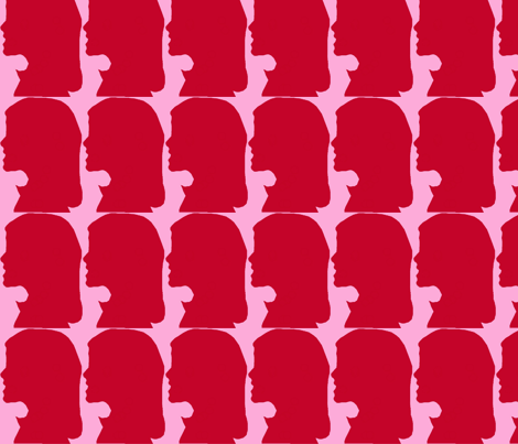 silhouette fabric by wendyqm on Spoonflower - custom fabric