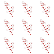 redflowersonwhite