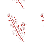 redflowersonwhite