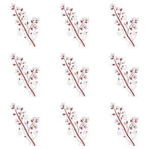 redflowersonwhite