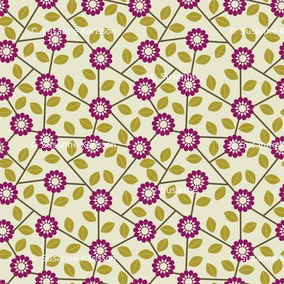 retro flowers