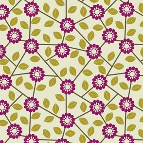 retro flowers