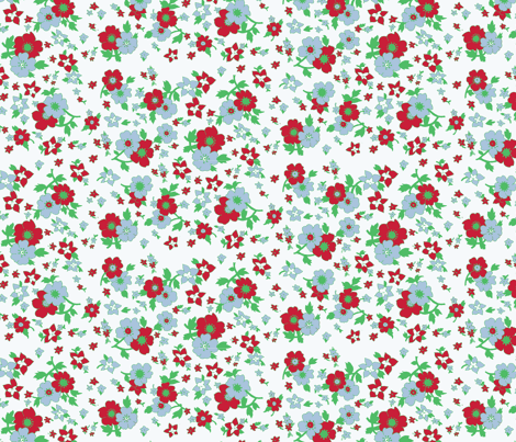 Vintage Floral fabric by oliverhenry on Spoonflower - custom fabric