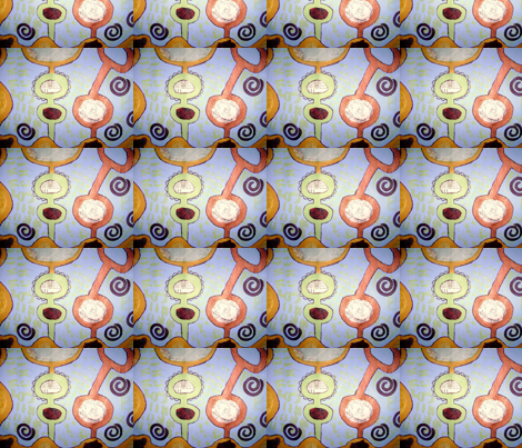 Diary of a Travel Girl fabric by shebaduhkitty on Spoonflower - custom fabric