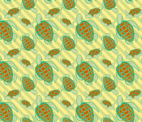 turtleyellowsm fabric by eloisenarrigan on Spoonflower - custom fabric