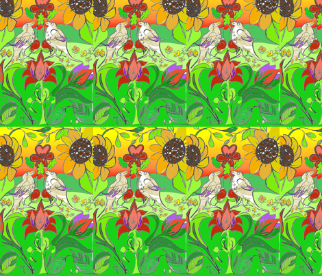 love_birds fabric by tracey-anne on Spoonflower - custom fabric