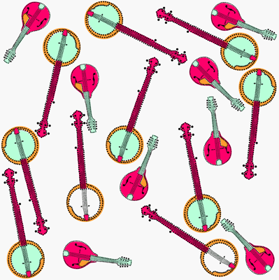 More Mandolins and Banjos Pink