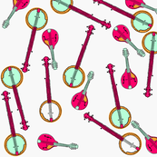 More Mandolins and Banjos Pink