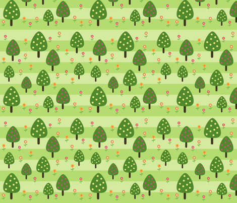 treestripes fabric by luckyapple on Spoonflower - custom fabric