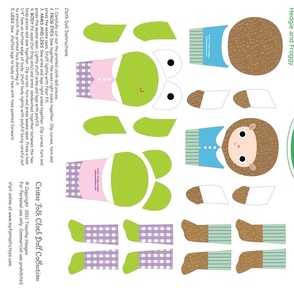 HEDGIE AND FROGGY CLOTH DOLL PATTERN