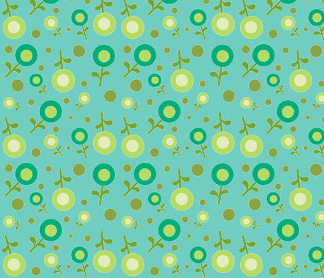 flowers1 fabric by luckyapple on Spoonflower - custom fabric