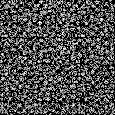 black&white roses