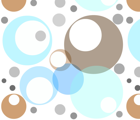 bubbles fabric by musterartig on Spoonflower - custom fabric