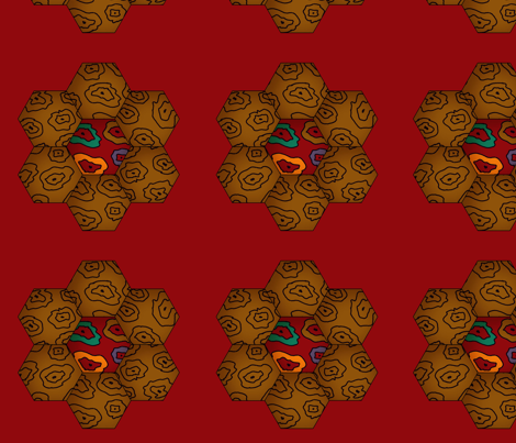 hex2 fabric by cherie on Spoonflower - custom fabric
