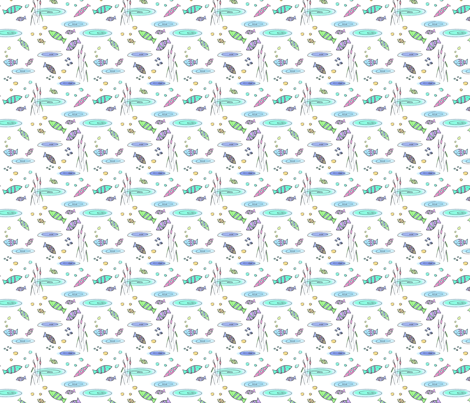 fish fabric by musterartig on Spoonflower - custom fabric