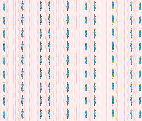 Birthday Bluebird fabric by dianaelaine on Spoonflower - custom fabric