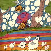 birds+snails+trees+bubbles.