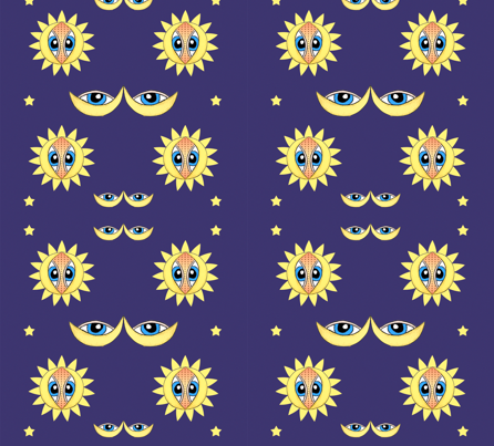 Night Time Fantasy fabric by dianaelaine on Spoonflower - custom fabric